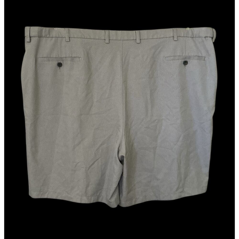 Haggar Mens Cool 18 Pro Gray Houndstooth Casual Shorts Mens Size 52 - Picture 2 of 9